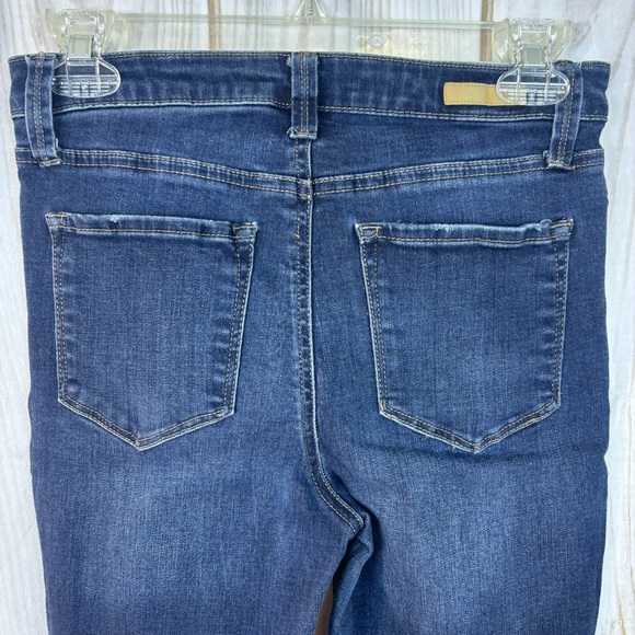 True Craft High Rise Skinny Jeans Slightly Distressed Blue Denim Pants Size 7 - Picture 6 of 15